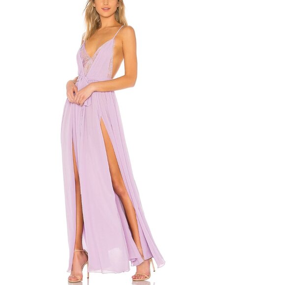 Michael Costello Lavender Justin Gown - Picture 1 of 4